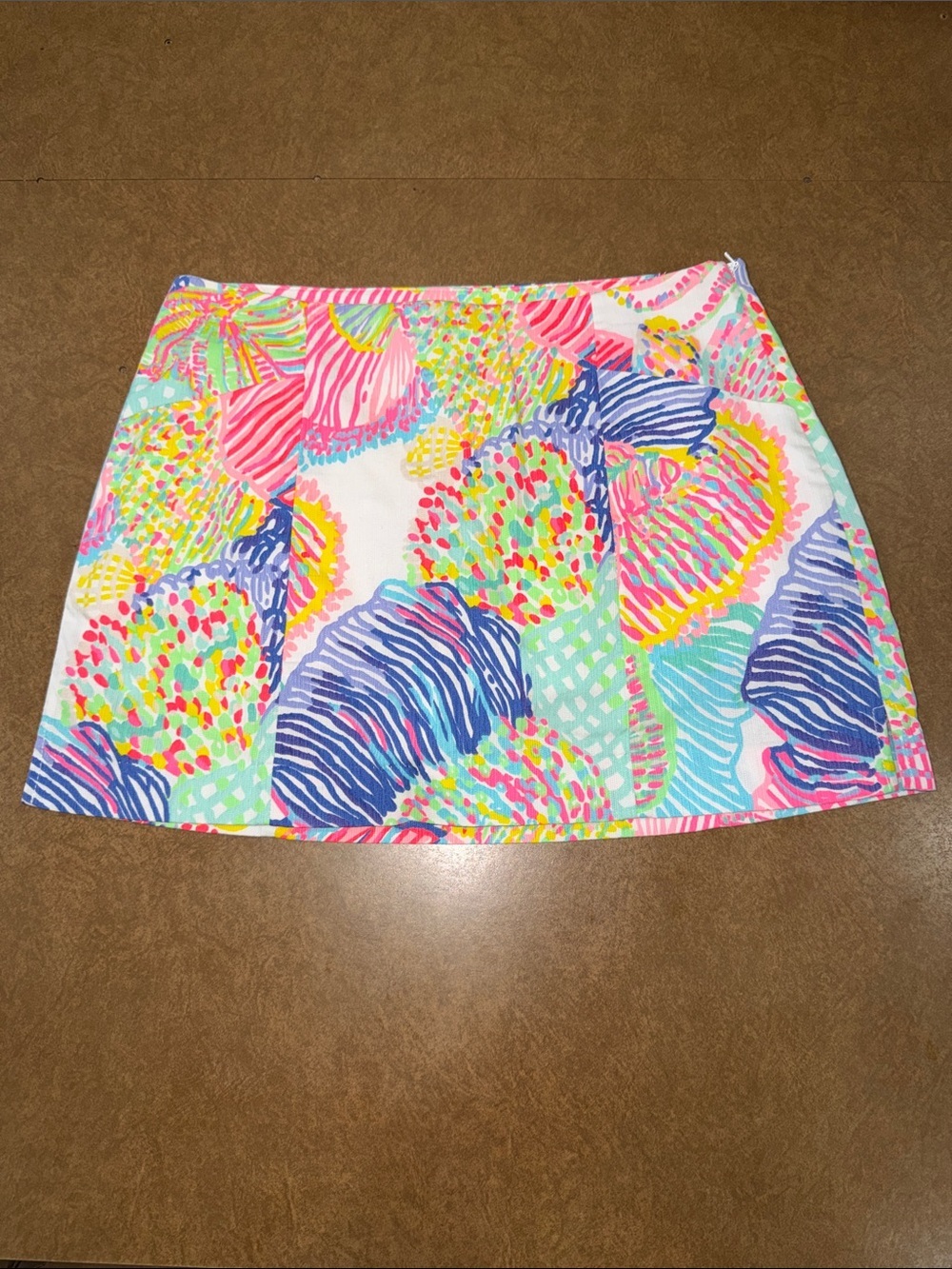 Lilly Pulitzer January Lined Skort Multi Roar Of The Seas Shell Print Size 2